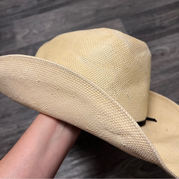 Stallion by STETSON straw cowboy hat, tan, hard shell main image 6
